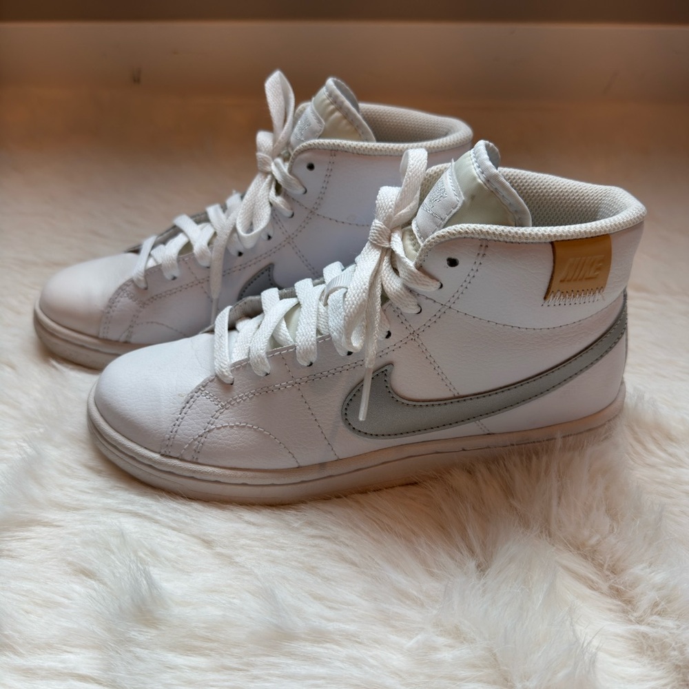 Nike Kids White High-Top Sneakers